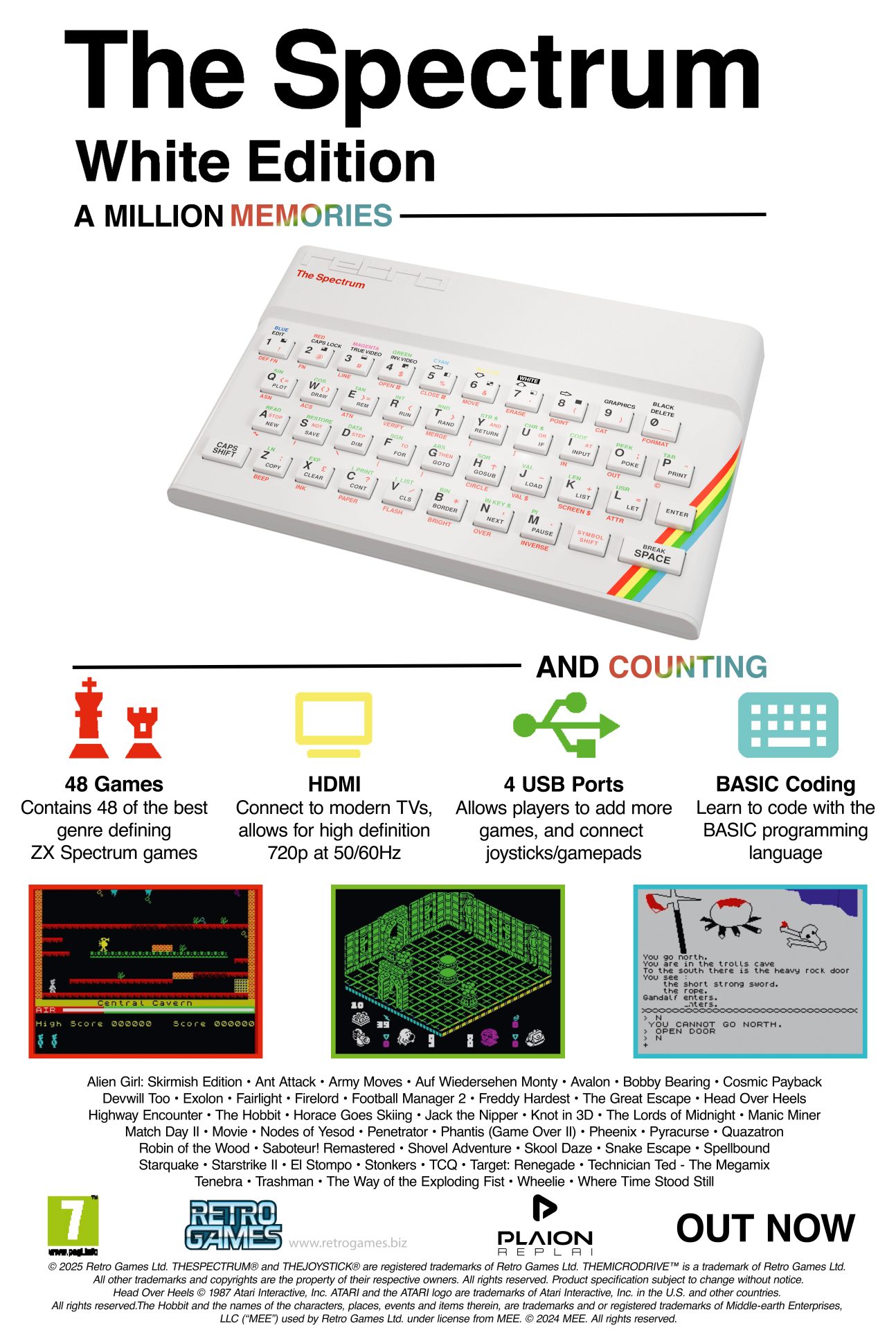 La ZX Spectrum telle qu'elle n'avait jamais existé, en version blanche ...